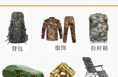 What are the characteristics of camouflage Oxford cloth?
