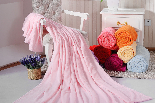   Coral velvet blanket