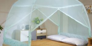 How to fold and store yurt mosquito nets