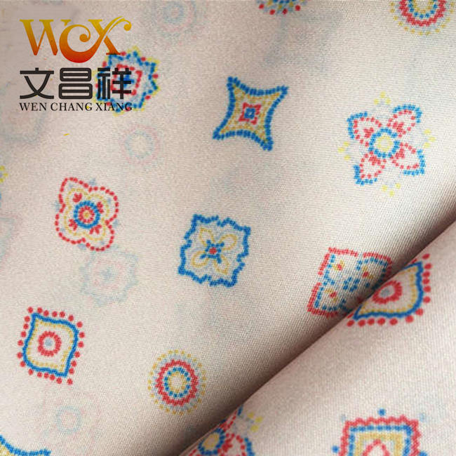 Printed polyester taffeta
