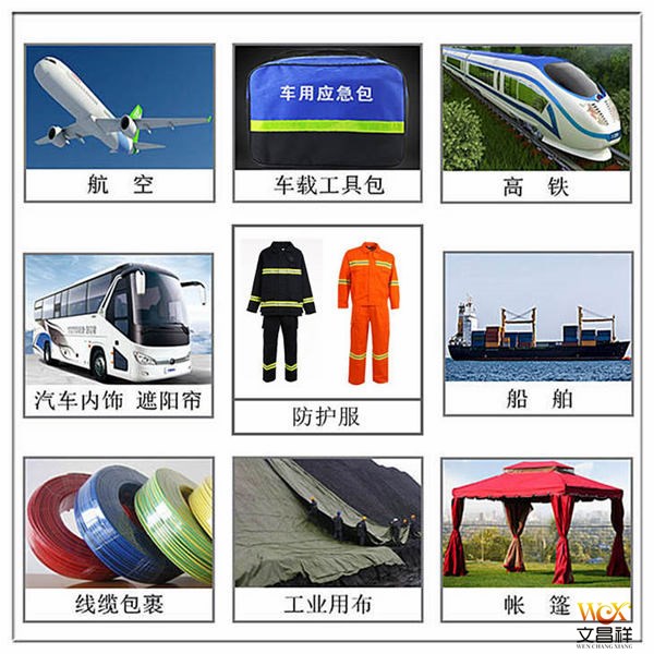 Use of flame retardant fabrics Use of flame-retardant fabrics