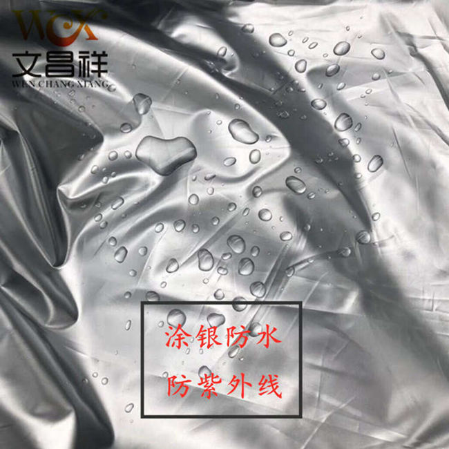 Silver-coated Oxford cloth  